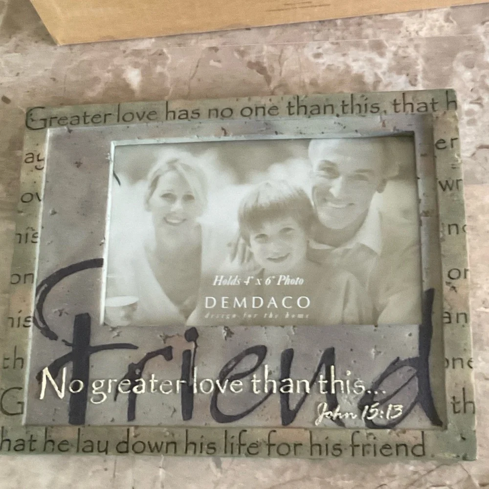 Demdaco Olive Inspirational Photo Frame 4” x 6”